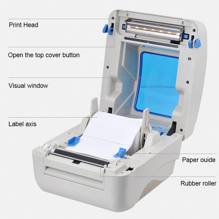 Xprinter XP-460B USB Port Thermal Automatic Calibration Barcode Printer - Receipt Printers by Xprinter | Online Shopping UK | buy2fix