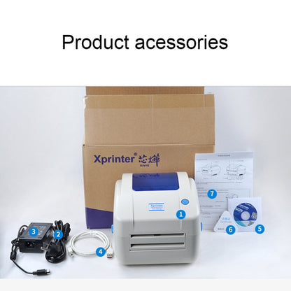 Xprinter XP-460B USB Port Thermal Automatic Calibration Barcode Printer - Receipt Printers by Xprinter | Online Shopping UK | buy2fix