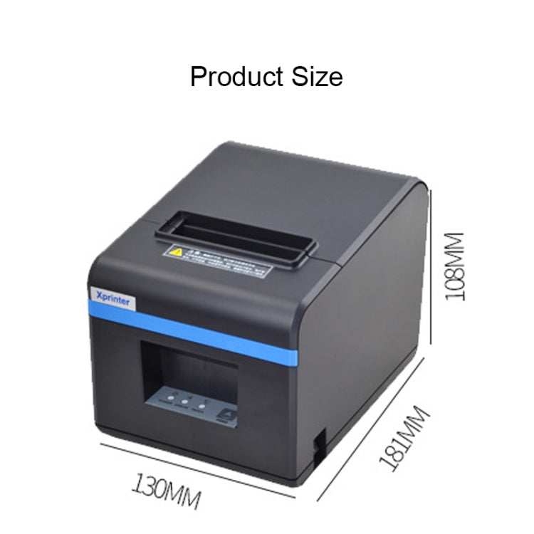 Xprinter XP-N160II USB Port Thermal Automatic Calibration Barcode Printer - Receipt Printers by Xprinter | Online Shopping UK | buy2fix
