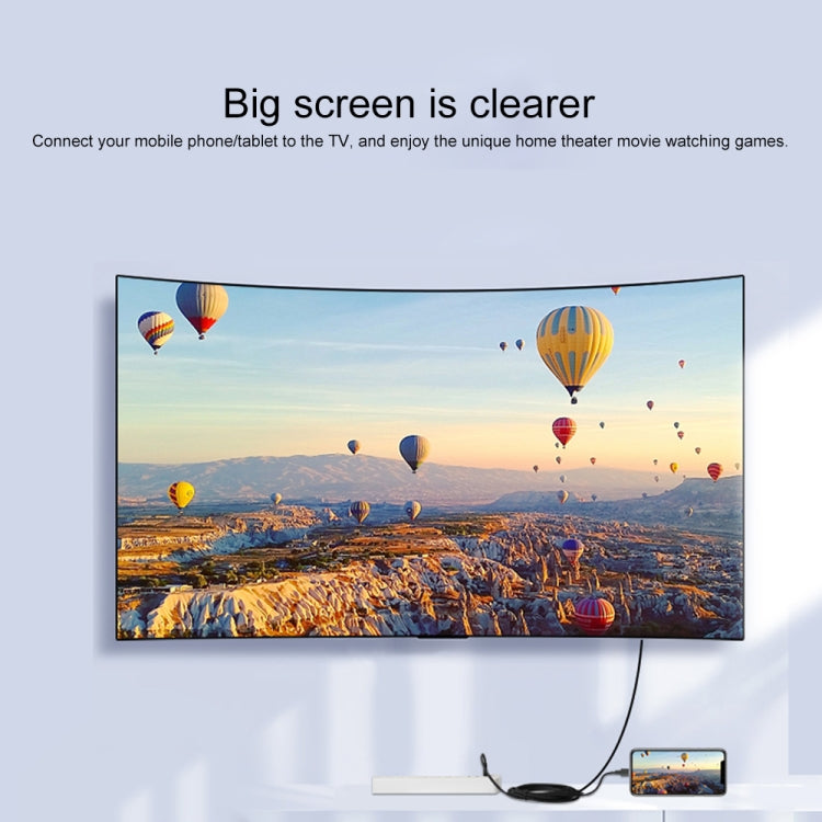 7563s USB-C / Type-C Female to 2K HDMI Male HD Video Adapter Cable, Cable Length: 1m by buy2fix