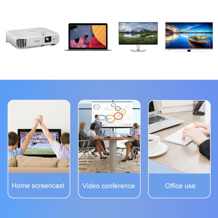 9572PD USB-C / Type-C Male to HDMI Male 4K HD Video Adapter Cable, Cable Length: 1.8m by buy2fix