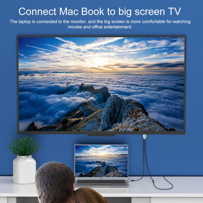 9572PD USB-C / Type-C Male to HDMI Male 4K HD Video Adapter Cable, Cable Length: 1.8m by buy2fix