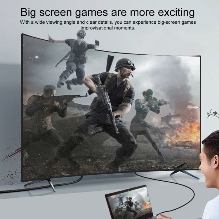 9572PD USB-C / Type-C Male to HDMI Male 4K HD Video Adapter Cable, Cable Length: 1.8m by buy2fix