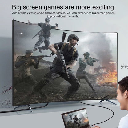 9572PD USB-C / Type-C Male to HDMI Male 4K HD Video Adapter Cable, Cable Length: 1.8m by buy2fix