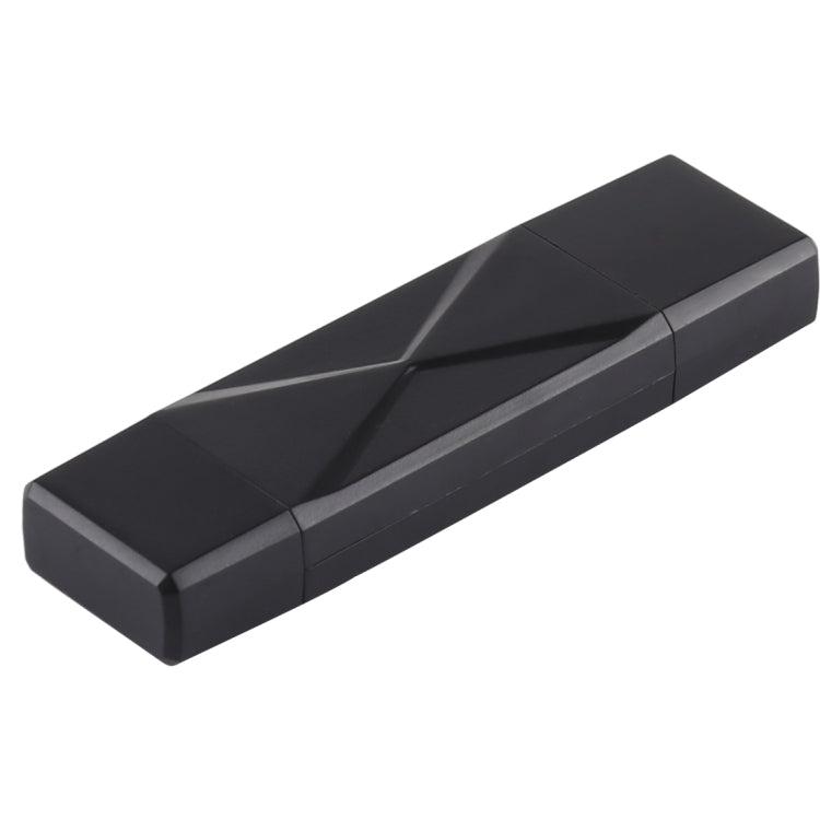 USB-C / Type-C + SD + TF + Micro USB to USB 2.0 Card Reader (Black) by buy2fix