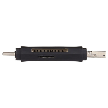 USB-C / Type-C + SD + TF + Micro USB to USB 2.0 Card Reader (Black) by buy2fix