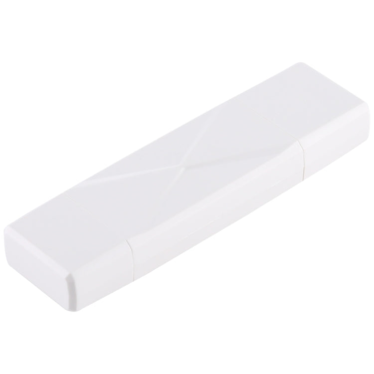 USB-C / Type-C + SD + TF + Micro USB to USB 2.0 Card Reader (White) by buy2fix