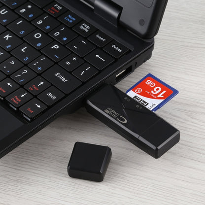 USB-C / Type-C + SD + TF + Micro USB to USB 3.0 Card Reader (Black) by buy2fix