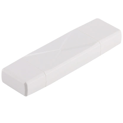 USB-C / Type-C + SD + TF + Micro USB to USB 3.0 Card Reader (White) by buy2fix