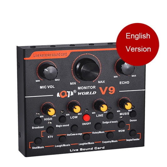 V9 Live Broadcasting Equipment Webcast Entertainment Streamer Sound Card - Microphone by buy2fix | Online Shopping UK | buy2fix