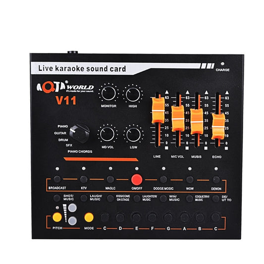 V11 Live Broadcasting Equipment Webcast Entertainment Streamer Music Synthesizer Tuning Sound Card - Microphone by buy2fix | Online Shopping UK | buy2fix
