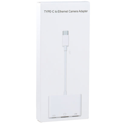 NK-107 TC 3 in 1 USB-C / Type-C Male to USB + Ethernet + Type-C Power Female Adapter by buy2fix