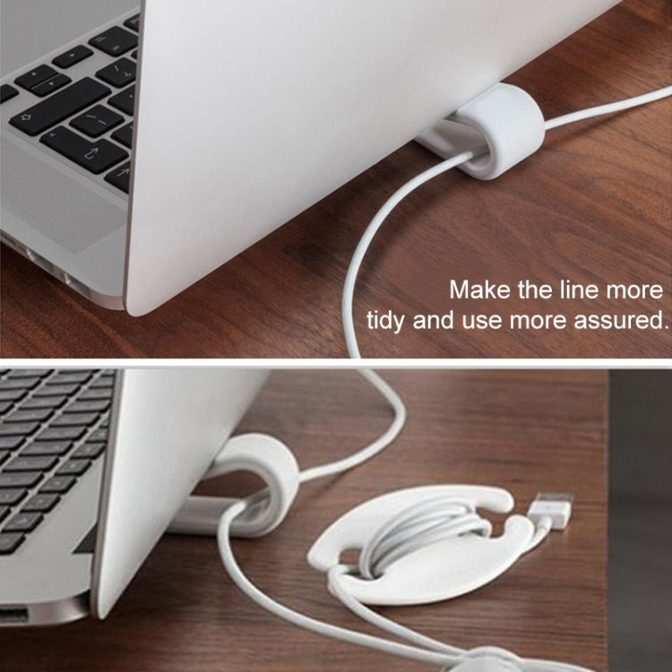 2 PCS Simple Notebook Computer Bracket Adjustable Height Increase Heat Dissipation Base Pad Holder (White) - Laptop Stand by buy2fix | Online Shopping UK | buy2fix