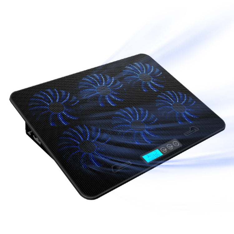 ICE COOREL Notebook Computer Base Speed Control Silent Six-fan Cooling Holder Cooling Rack, Style: Flagship - Laptop Stand by buy2fix | Online Shopping UK | buy2fix