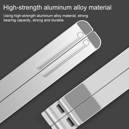 Portable Adjustable Laptop Stand Desktop Lifting Height Increase Rack Folding Heat Dissipation Holder, Style: Ordinary(Grey) - Laptop Stand by buy2fix | Online Shopping UK | buy2fix