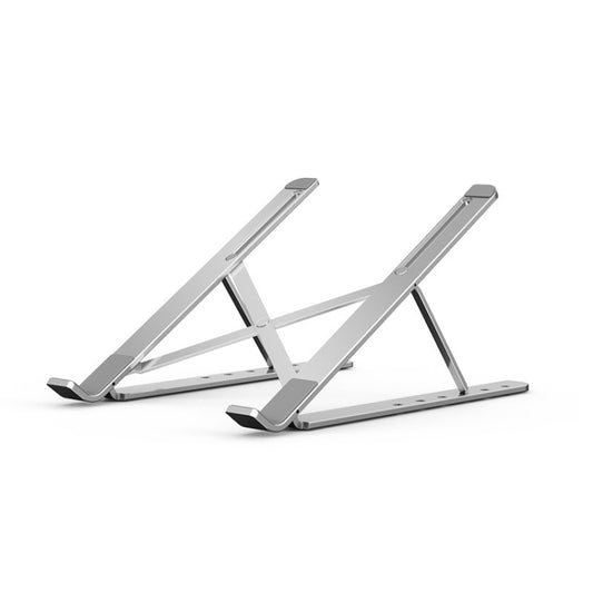 Portable Adjustable Laptop Stand Desktop Lifting Height Increase Rack Folding Heat Dissipation Holder, Style: Ordinary(Silver) - Laptop Stand by buy2fix | Online Shopping UK | buy2fix