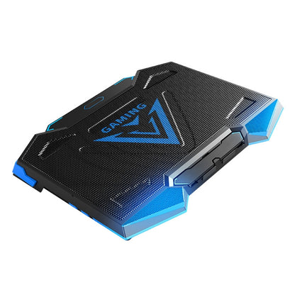 dual USB Ports Five-core Radiator Notebook Computer  Holder (Blue) - Laptop Stand by buy2fix | Online Shopping UK | buy2fix