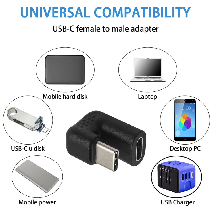 U-shaped USB-C / Type-C Male to Female Adapter by buy2fix
