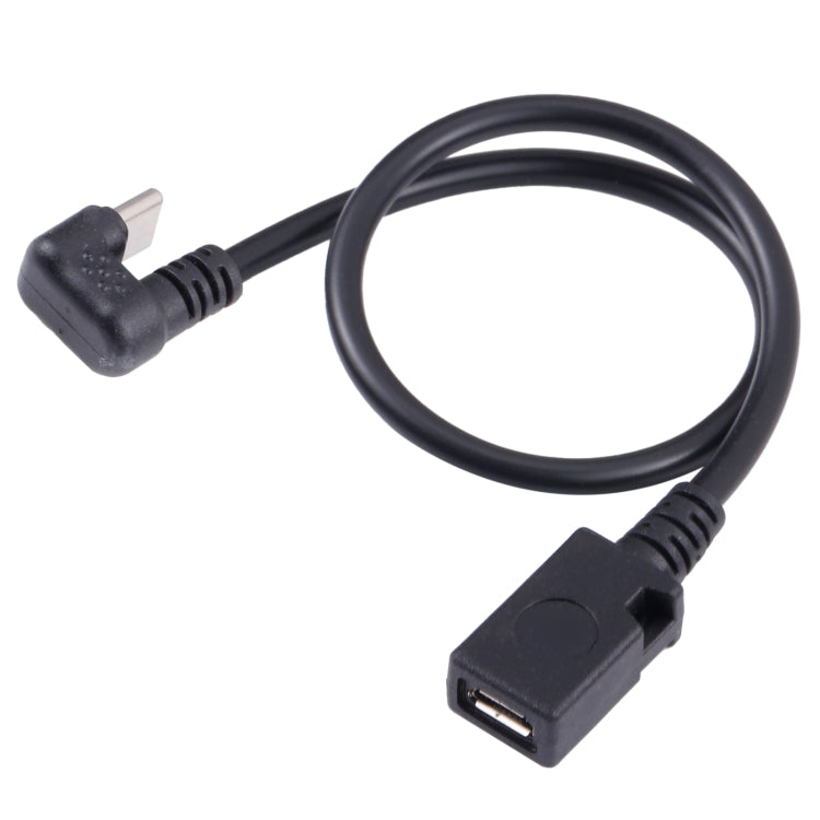 U-shaped USB-C / Type-C Male to Micro USB Female Extension Cable by buy2fix
