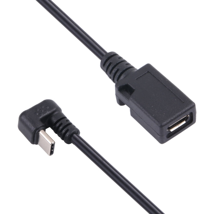 U-shaped USB-C / Type-C Male to Micro USB Female Extension Cable by buy2fix