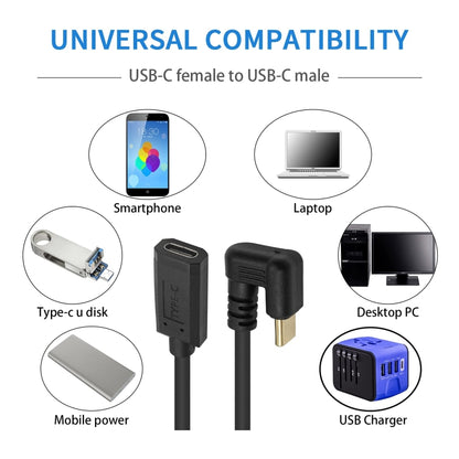 U-shaped USB-C / Type-C Male to Female Extension Cable by buy2fix