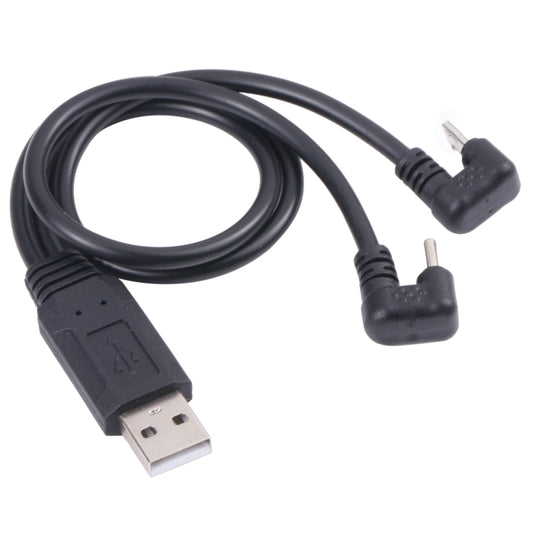 U-shaped USB-C / Type-C Male + Micro USB Male to USB Cable by buy2fix