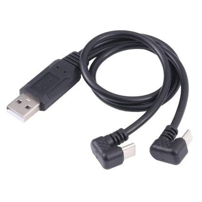 U-shaped USB-C / Type-C Male + Micro USB Male to USB Cable by buy2fix