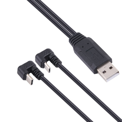 U-shaped USB-C / Type-C Male + Micro USB Male to USB Cable by buy2fix