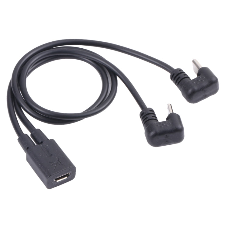 U-shaped USB-C / Type-C Male + Micro USB Male to Micro USB Female Cable by buy2fix