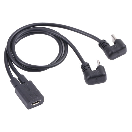 U-shaped USB-C / Type-C Male + Micro USB Male to Micro USB Female Cable by buy2fix