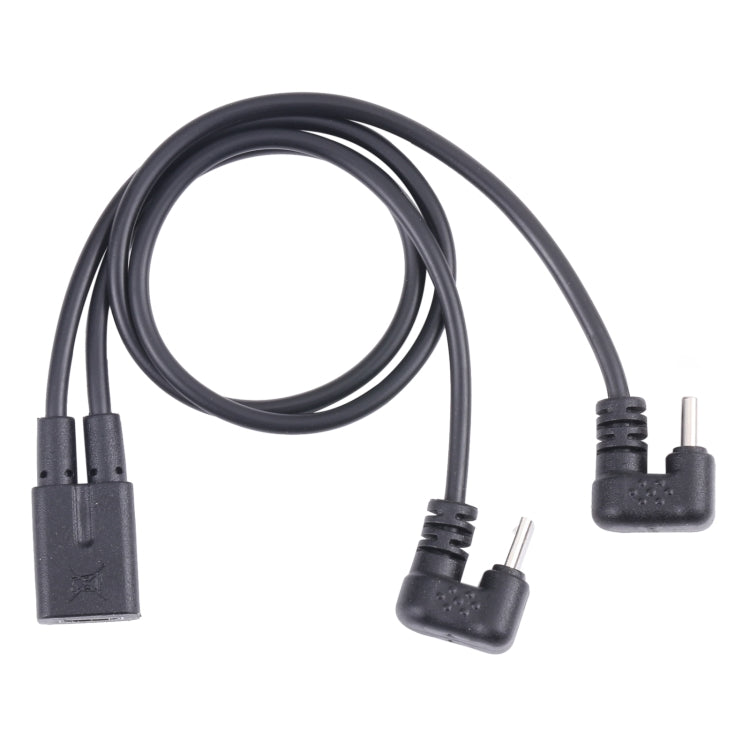 U-shaped USB-C / Type-C Male + Micro USB Male to Micro USB Female Cable by buy2fix