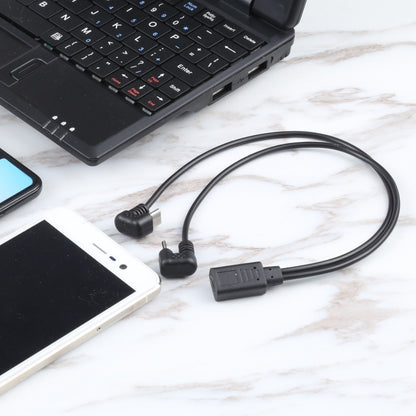 U-shaped USB-C / Type-C Male + Micro USB Male to USB-C / Type-C Female Cable by buy2fix