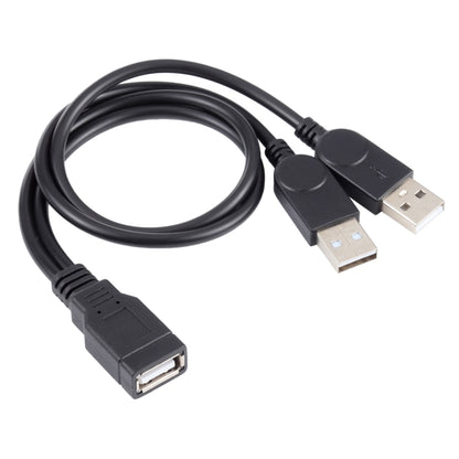 USB Female to 2 USB Male Cable, Length: About 30cm - USB Cable by buy2fix | Online Shopping UK | buy2fix