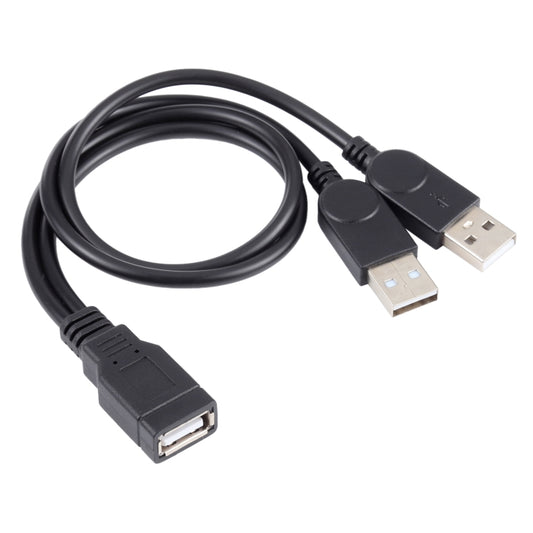 USB Female to 2 USB Male Cable, Length: About 30cm - USB Cable by buy2fix | Online Shopping UK | buy2fix