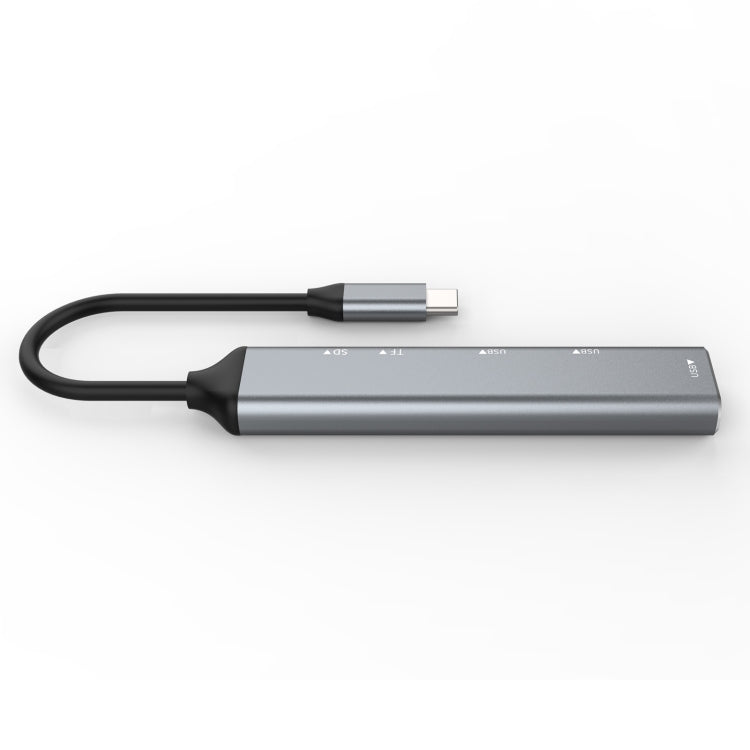 C-805 5 in 1 USB-C / Type-C to 3 USB 3.0 + TF / SD Card Reader Adapter by buy2fix