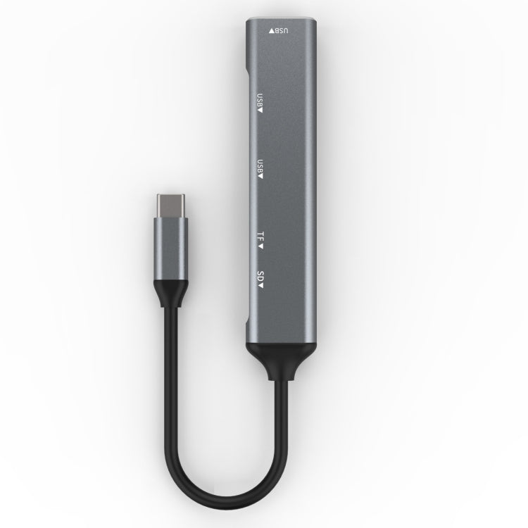 C-805 5 in 1 USB-C / Type-C to 3 USB 3.0 + TF / SD Card Reader Adapter by buy2fix