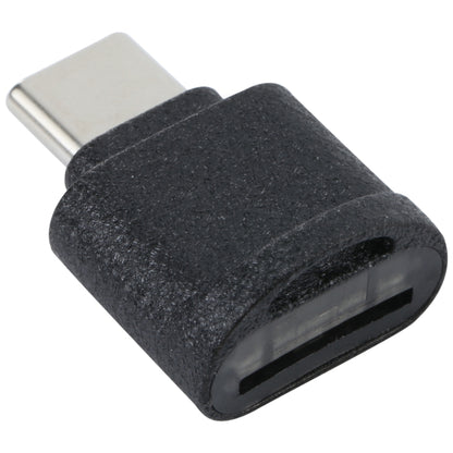 USB-C / Type-C to TF Card Adapter Mini TF Card Reader(Black) by buy2fix