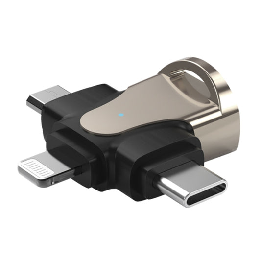 3 In 1 OTG Adapter (Gold) - OTG Adapter by buy2fix | Online Shopping UK | buy2fix
