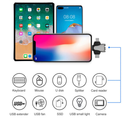 3 In 1 OTG Adapter (Tarnish) by buy2fix