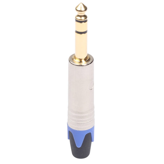 10 PCS TC203N 6.35mm Gold-plated Audio Stereo Connector Welding Plug - Microphone Audio Cable & Connector by buy2fix | Online Shopping UK | buy2fix