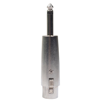 5 PCS LZ1167 6.35mm Single Track Male Head to XRL Female Audio Adapter Plug (Silver) - Microphone Audio Cable & Connector by buy2fix | Online Shopping UK | buy2fix
