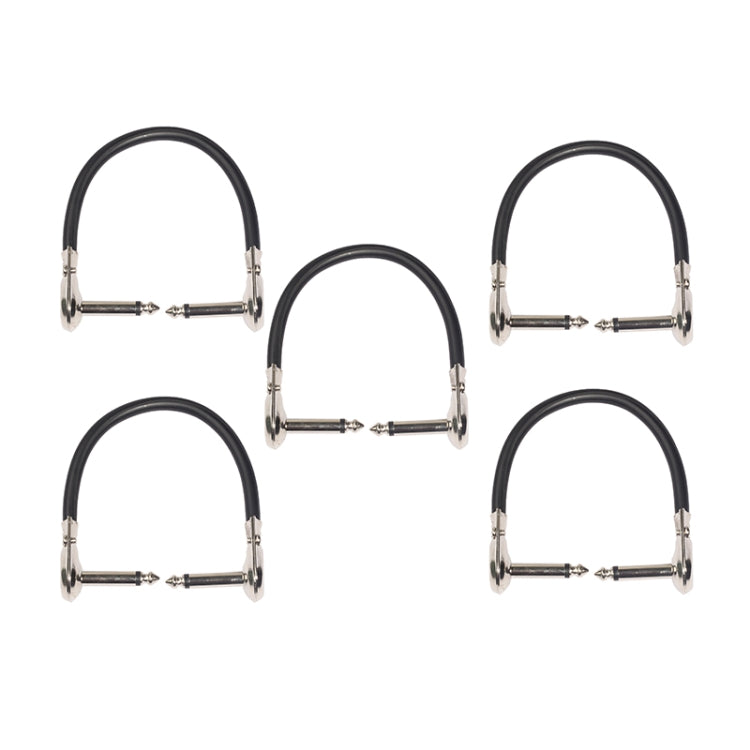 5 PCS TC095-15 6.35mm Male to Male Guitar Effector Connector Cable - Microphone Audio Cable & Connector by buy2fix | Online Shopping UK | buy2fix