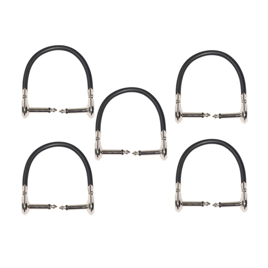 5 PCS TC095-15 6.35mm Male to Male Guitar Effector Connector Cable - Microphone Audio Cable & Connector by buy2fix | Online Shopping UK | buy2fix