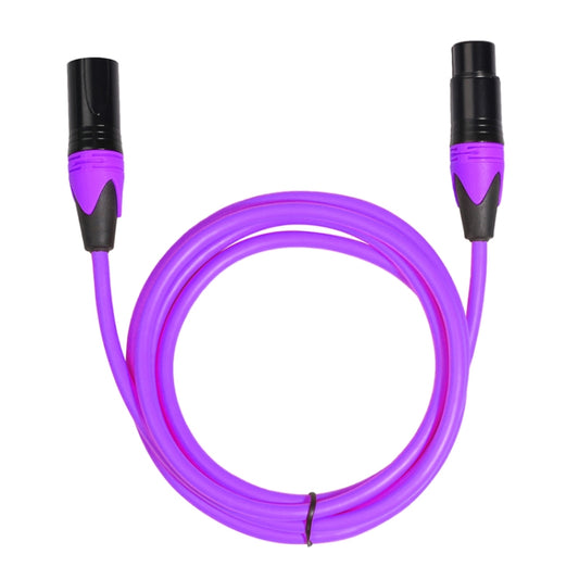XRL Male to Female Microphone Mixer Audio Cable, Length: 1m (Purple) - Microphone Audio Cable & Connector by buy2fix | Online Shopping UK | buy2fix