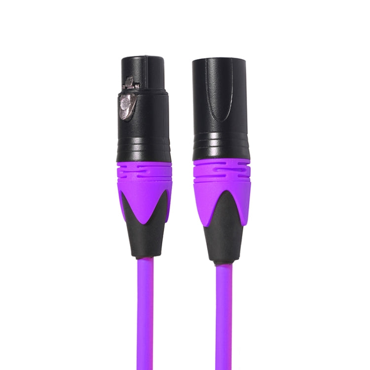 XRL Male to Female Microphone Mixer Audio Cable, Length: 1m (Purple) - Microphone Audio Cable & Connector by buy2fix | Online Shopping UK | buy2fix