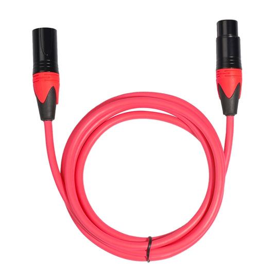 Câble audio pour mixeur de microphone XRL mâle à femelle, longueur : 1,8 m (rouge)