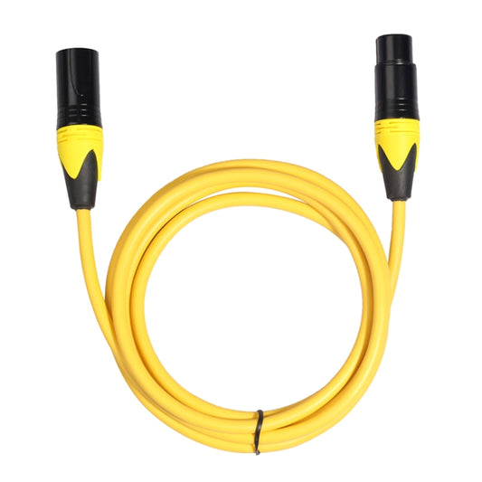 XRL Male to Female Microphone Mixer Audio Cable, Length: 1.8m (Yellow) - Microphone Audio Cable & Connector by buy2fix | Online Shopping UK | buy2fix