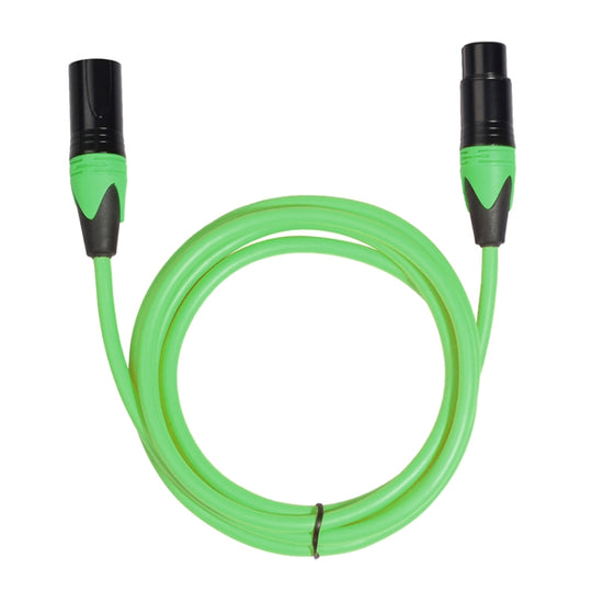 Câble audio pour mixeur de microphone XRL mâle à femelle, longueur : 3 m (vert)