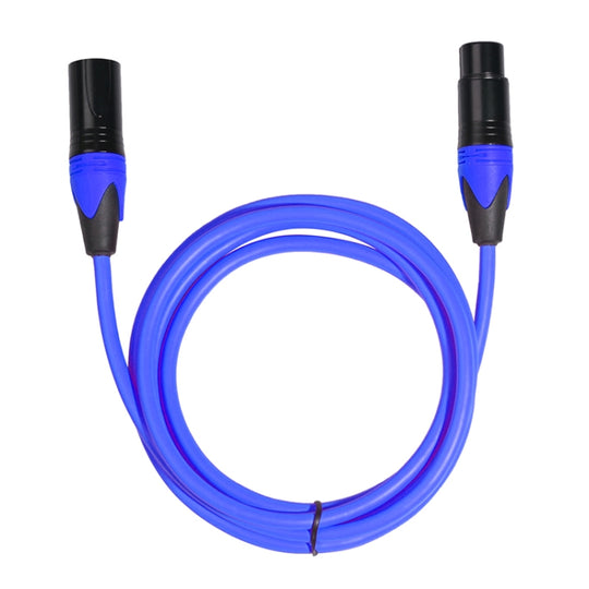 Câble audio pour mixeur de microphone XRL mâle à femelle, longueur : 3 m (bleu)