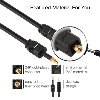 1.5m OD4.0mm Toslink Male to 3.5mm Mini Toslink Male Digital Optical Audio Cable - Audio Optical Cables by buy2fix | Online Shopping UK | buy2fix